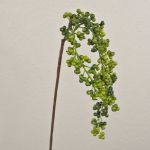 Artificial Elderberry Branch SWANTJE, fruits, green, 16"/40cm