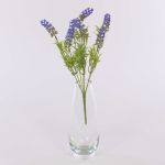 Plastic lavender ALEENA on spike, purple, 14"/35cm
