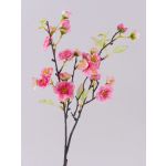 Artificial cherry blossom spray SOEY, pink-fuchsia, 18"/45cm, Ø0.8"-1.8"/2-4.5cm