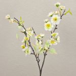 Artificial cherry blossom spray SOEY, cream-white, 18"/45cm