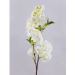 Artificial cherry blossom spray MATSUDA, cream-white, 31"/80cm