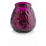 Candle holder MAYELA with wax, pink, 4.1"/10,5cm, Ø4"/10cm, 48h