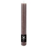 Taper candle AURORA, beige, 8"/20cm, Ø1.4"/3.5cm, 23h - Made in Germany