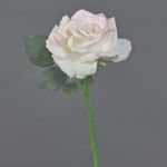 Fake rose QUINZY, soft pink, 12"/30cm, Ø4.7"/12cm