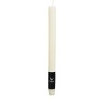 Candle AURORA for candlestick, ivory, 11"/27cm, Ø0.9"/2,2cm, 10h - Made in Germany