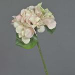 Artificial hydrangea CHIDORI, cream-pink, 12"/30cm, Ø5.1"/13cm