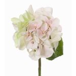 Artificial hydrangea CHIDORI, cream-pink, 12"/30cm, Ø5.1"/13cm