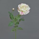Fake rose JANINE, soft pink, 28"/70cm, Ø4.7"/12cm