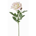 Fake rose JANINE, soft pink, 28"/70cm, Ø4.7"/12cm