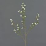 Fake waxflower spray NIANG, cream, 31"/80cm, Ø0.8"-1.2"/2-3cm