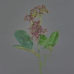Fake viburnum tinus spray LAZAROS, red, 14"/35cm, Ø2"/5cm