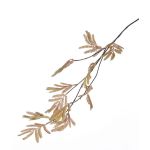 Artificial Cedar spray ERRIS, yellow-red, 33"/85cm