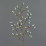 Artificial magnolia spray KOTORI, white, 30"/75cm
