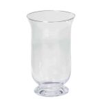 Candle holder made of glass LEA OCEAN, clear, 10"/25cm, Ø6"/15cm