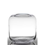 Glass flower vase EIKE, clear, 8"/21cm, Ø8"/21cm