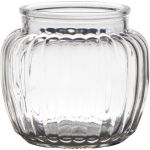 Glass with vertical stripes NOLAN, clear, 4.1"/10,5cm, Ø4.5"/11,5cm