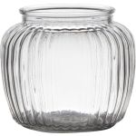 Glass with vertical stripes NOLAN, clear, 5"/13cm, Ø6"/15cm