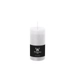 Block candle for lantern AURORA, white, 4.7"/12cm, Ø2.3"/5,8cm, 42h - Made in Germany