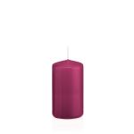Lantern candle MAEVA, pillar, magenta, 4.7"/12cm, Ø2.4"/6cm, 40h - Made in Germany