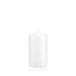 Lantern candle MAEVA, pillar, white, 5"/13cm, Ø2.8"/7cm, 52h - Made in Germany