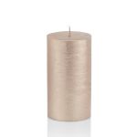 Festive candle MATHILDA, rose gold, 4.7"/12cm, Ø2.3"/5,8cm, 45h - Made in Germany