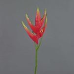 Artificial heliconia flower TOMKE, red-green, 31"/80cm, Ø12"/30cm