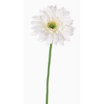 Silk gerbera HELLI, cream, 26"/65cm, Ø4.7"/12cm