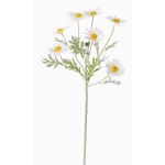 Fake daisy LEONIA, white, 24"/60cm, Ø2"/5cm