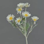 Fake daisy LEONIA, white, 24"/60cm, Ø2"/5cm