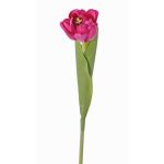Artificial tulip ROMANA, fuchsia, 18"/45cm, Ø2.4"/6cm