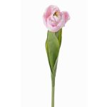Artificial tulip ROMANA, pink, 18"/45cm, Ø2.4"/6cm