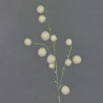 Artificial allium EMRAH, cream, 31"/80cm, Ø0.8"-1.6"/2-4cm