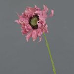 Silk sunflower JANIKA, pink, 24"/60cm, Ø4.7"/12cm