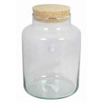 Candy jar DOGAN with cork, clear, 12"/29,5cm, Ø8"/21cm