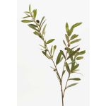 Artificial olive spray PARKER with fruits, 31"/80cm
