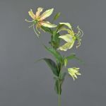 Artificial flower flame lily CELESTE, yellow, 30"/75cm