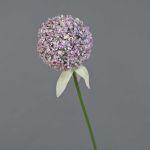 Artificial allium DURBAN, light violet, 28"/70cm