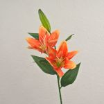 Artificial tiger lily spray EMIKO, orange, 26"/65cm