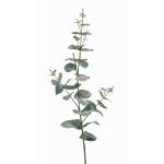 Plastic eucalyptus spray CALLIOPE, green-grey, 28"/70cm
