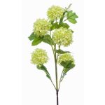Artificial viburnum spray FONTE, light green, 30"/75cm