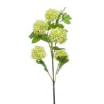 Artificial viburnum spray FONTE, light green, 30"/75cm