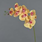 Artificial Phalaenopsis orchid spray NEITH, orange-pink, 33"/85cm