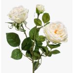 Artificial rose spray CALISTA, cream, 24"/60cm