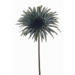 Artificial gerbera SIEDA, blue-green, 26"/65cm, Ø4.7"/12cm
