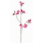 Artificial flower lathyrus ASFALOTH, pink, fuchsia, 26"/65cm, Ø1.2"-2"/3-5cm