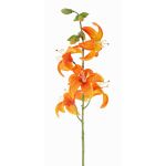 Artificial tiger lily ASHANTI, orange, 24"/60cm, Ø3.9"/10cm