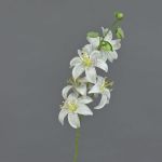 Artificial tiger lily ASHANTI, white, 26"/65cm, Ø3.1"/8cm