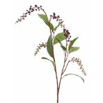 Artificial American pokeweed spray BARRY, berries, black, 3ft/95cm