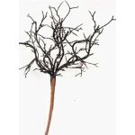 Artificial coral SPUNKY on spike, glitter, black, 8"/20cm