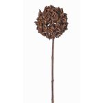 Artificial star anise branch CATBERT, brown, 28"/70cm, Ø3.9"/10cm